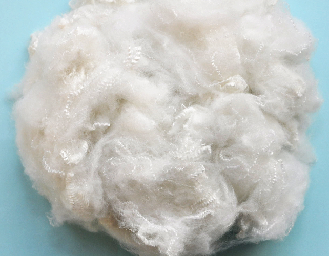 1.2D x 38mm Recycled Raw White Solid Non Siliconized Polyester Staple Fiber